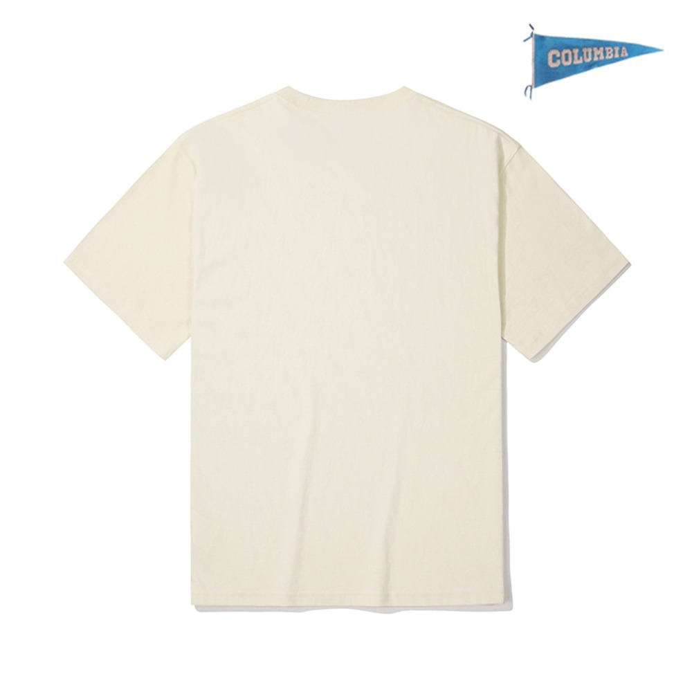 [컬럼비아 유니버시티] 60S 컬럼비아 플래그 반팔 티셔츠 크림